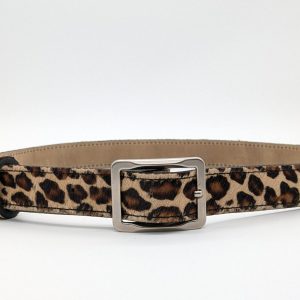 Ceinture imprimée poils Léopard