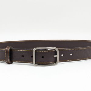 Ceinture Foulonnée Marron foncé