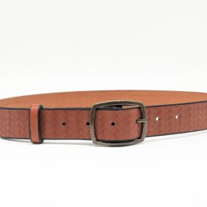 Ceinture Cuir imprimé Tressé