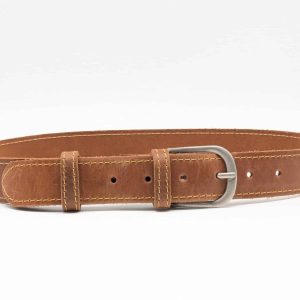 Ceinture piquée Marron clair