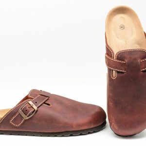 Mule façon sabot Marron