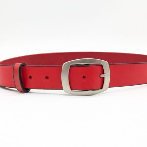 Ceinture Cuir Rouge