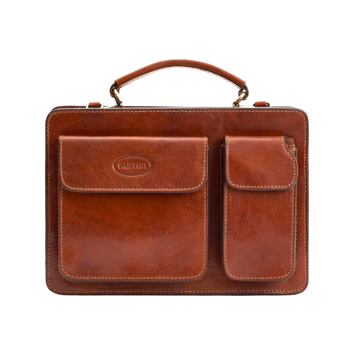 Cartable en cuir Micros