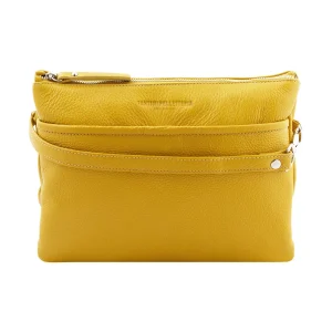 Sac à bandoulière en cuir martelé Roma