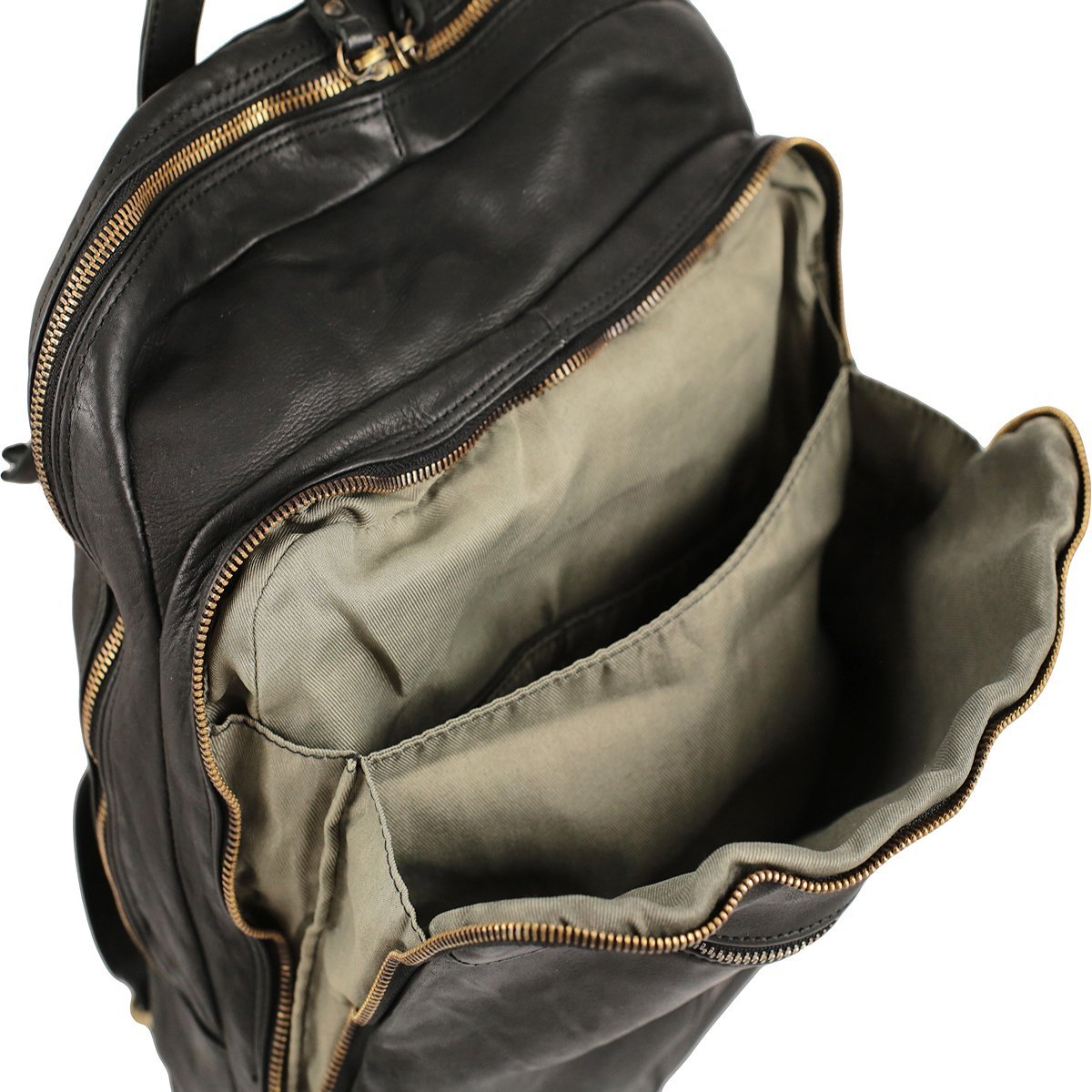 Petit sac à dos en cuir lavé Milano – Image 5