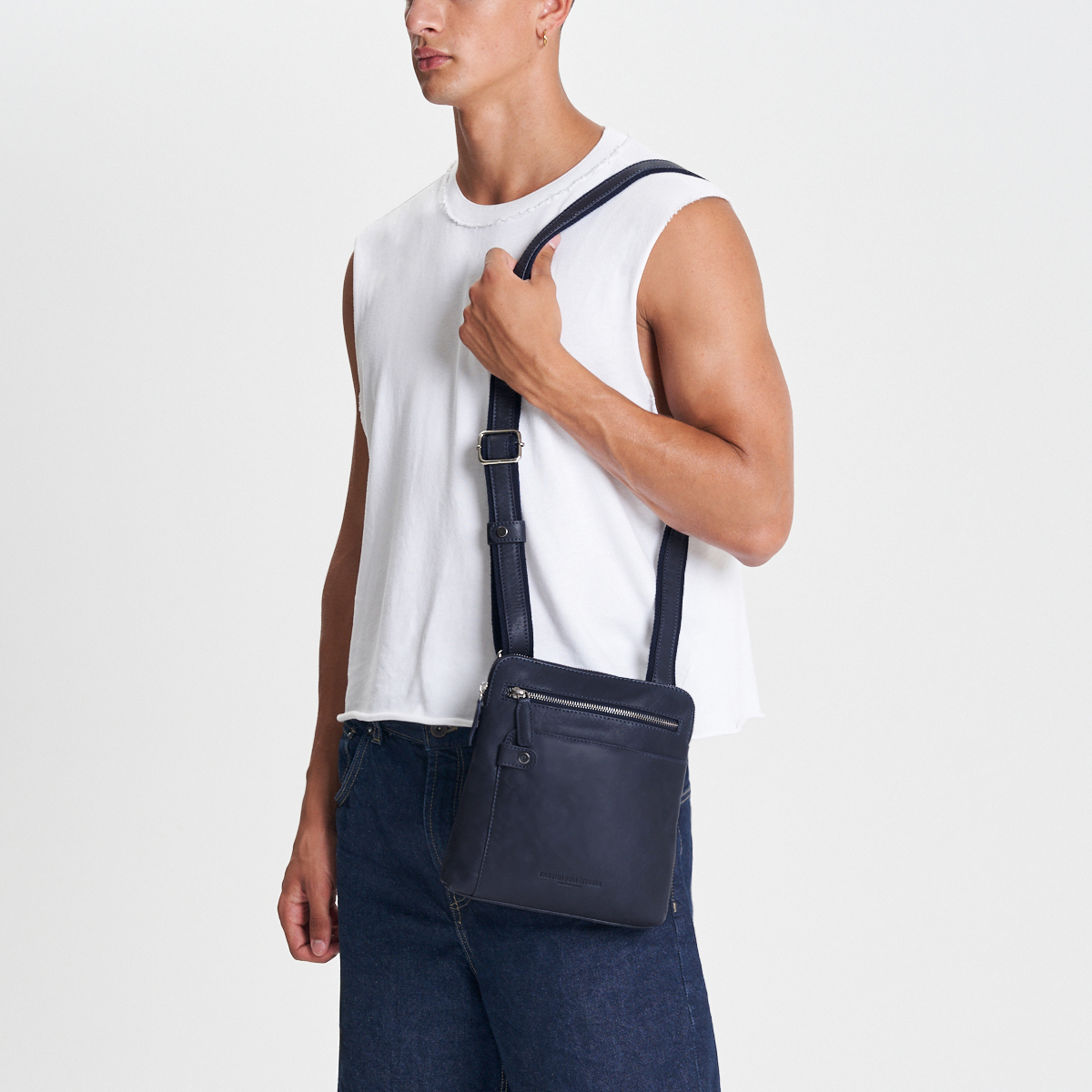 Sac bandoulière en cuir Costanzo – Image 3