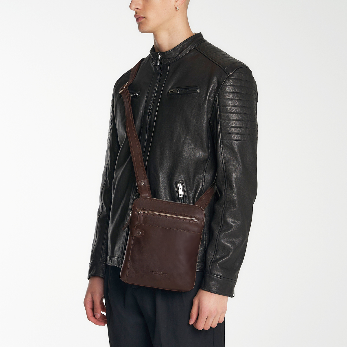 Sac bandoulière en cuir Costanzo – Image 3