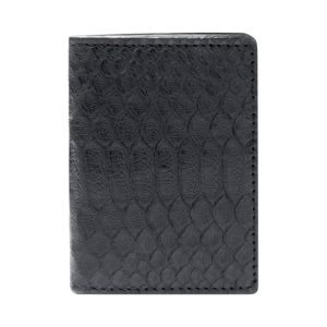 Porte cartes en peau de python Ophion