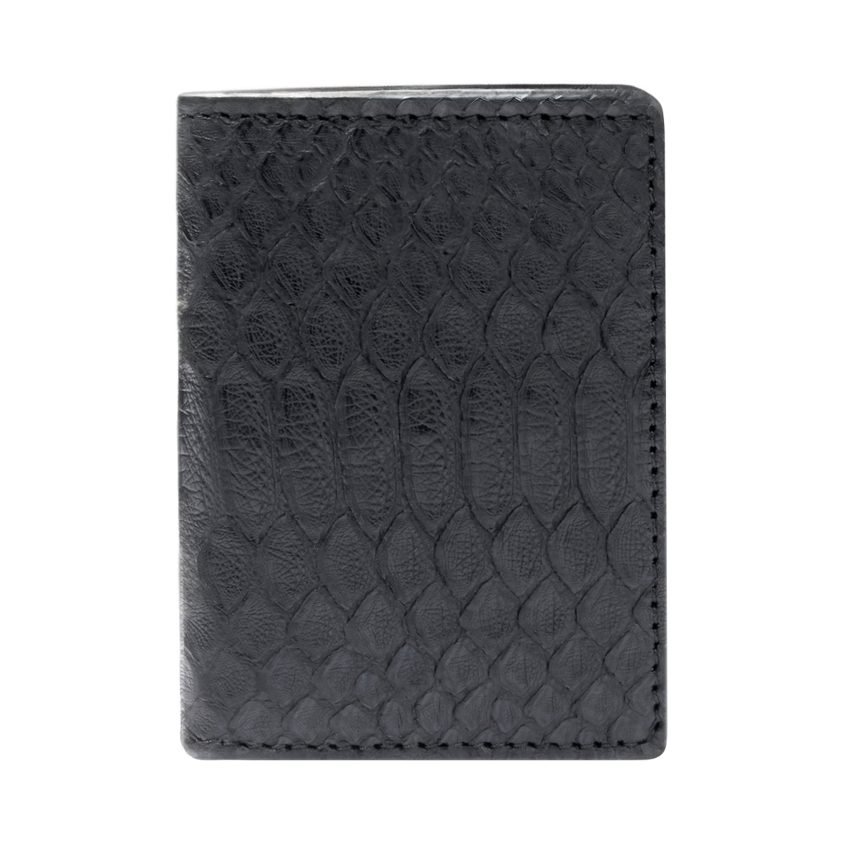 Porte cartes en peau de python Ophion