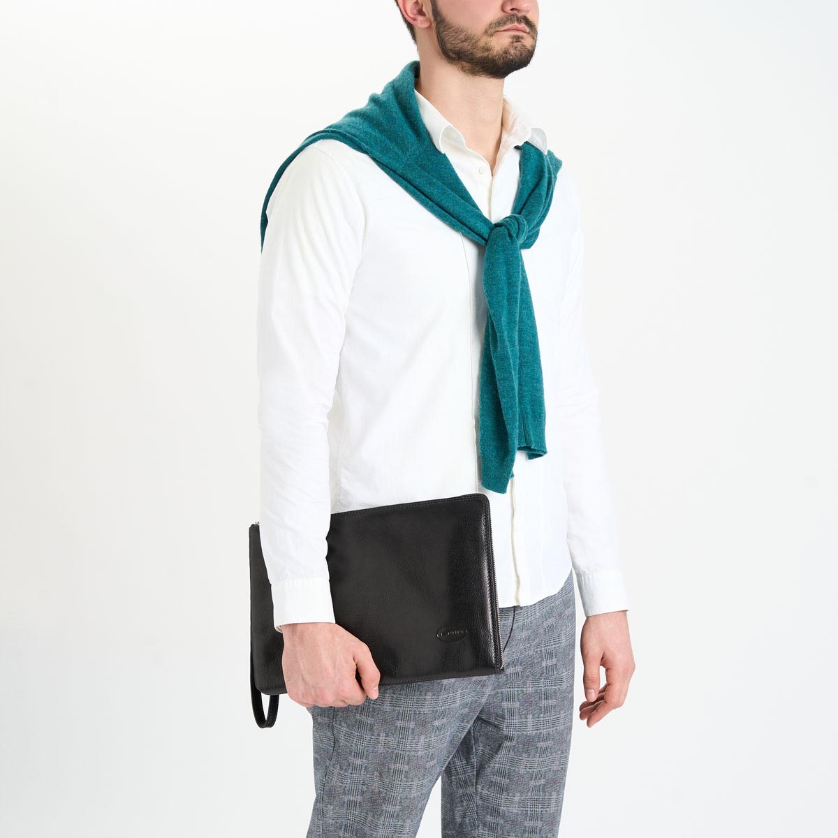 Porte document grand en cuir Manager – Image 3