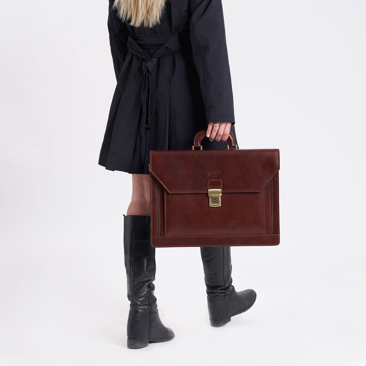 Cartable en cuir Shenzhen – Image 4