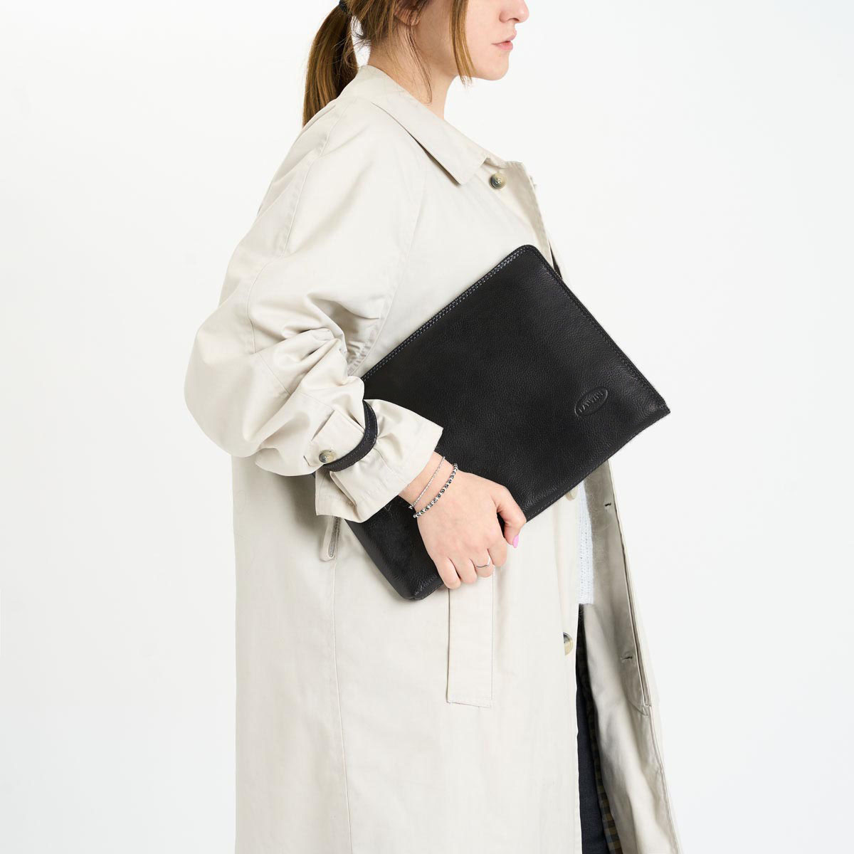 Porte document grand en cuir Manager – Image 4