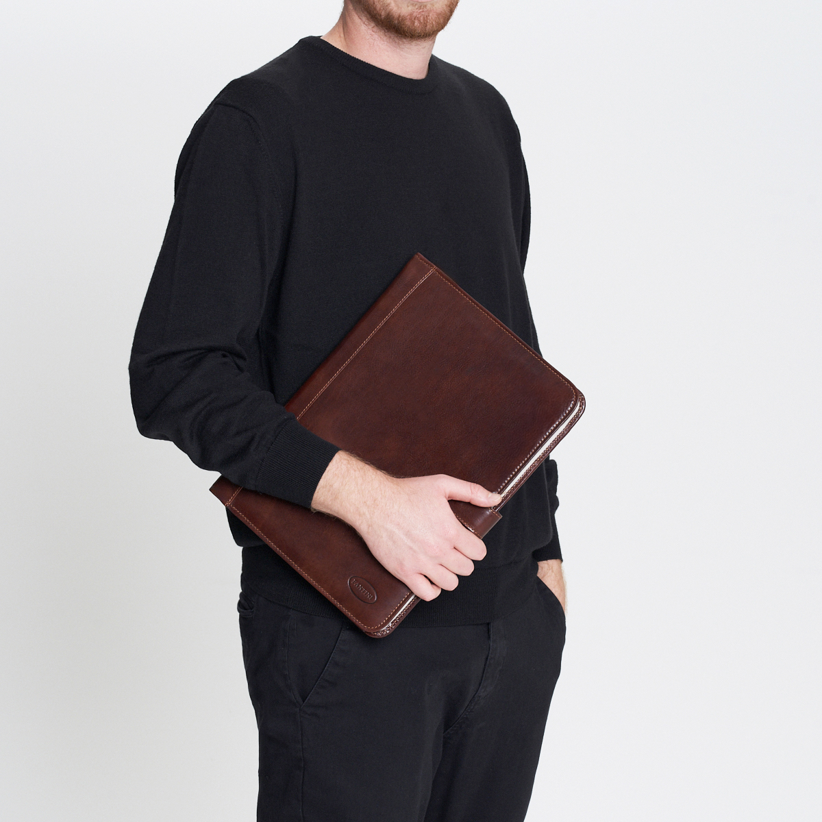 Porte document en cuir Leonardo – Image 3