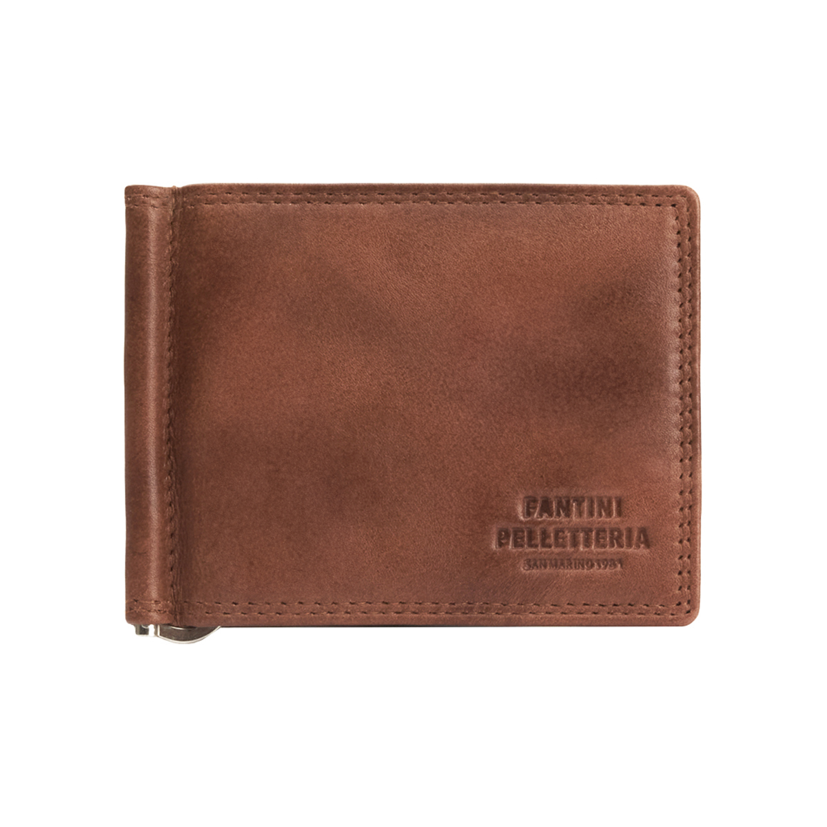 Portefeuille en cuir avec pince à billets Falco