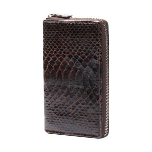 Portefeuille en peau de python Velmor