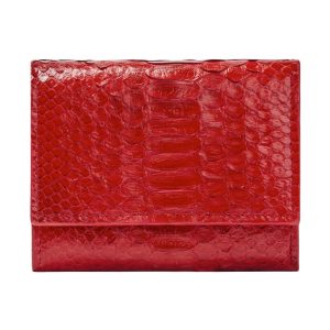 Portefeuille en peau de python Aureon