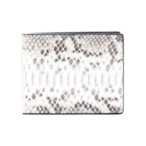 Portefeuille en peau de python grand avec porte-monnaie Nemoris