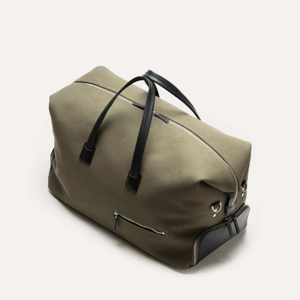 Sac de voyage ~ REMINGTON ~ Toile Kaki & cuir Noir – Image 7