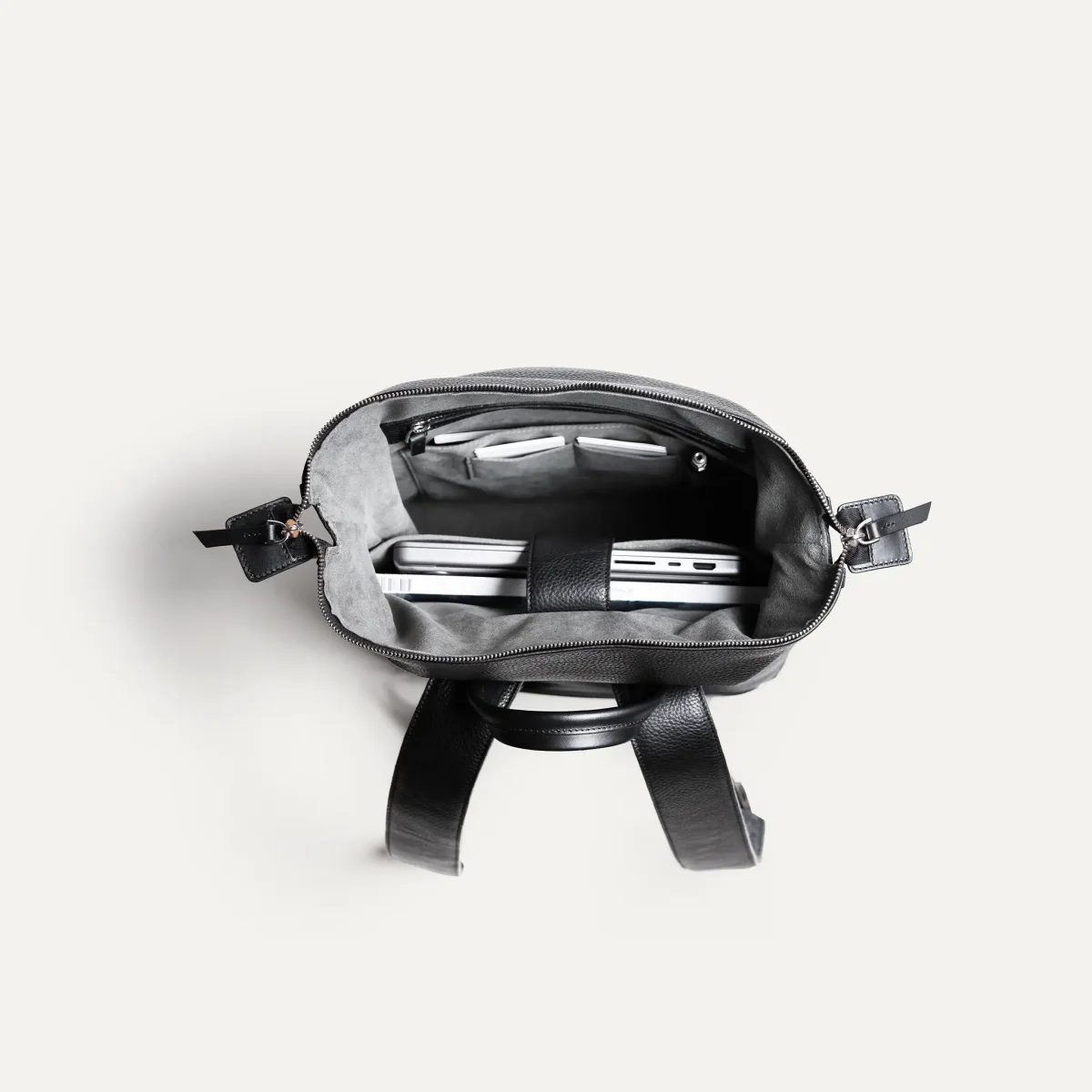 Sac à dos en cuir ~ ROMEO NOIR – Image 4