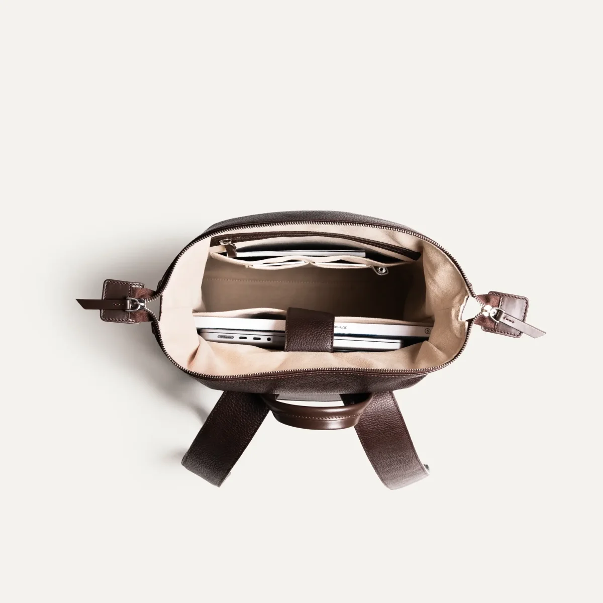 Sac à dos en cuir ~ ROMEO MARRON – Image 4