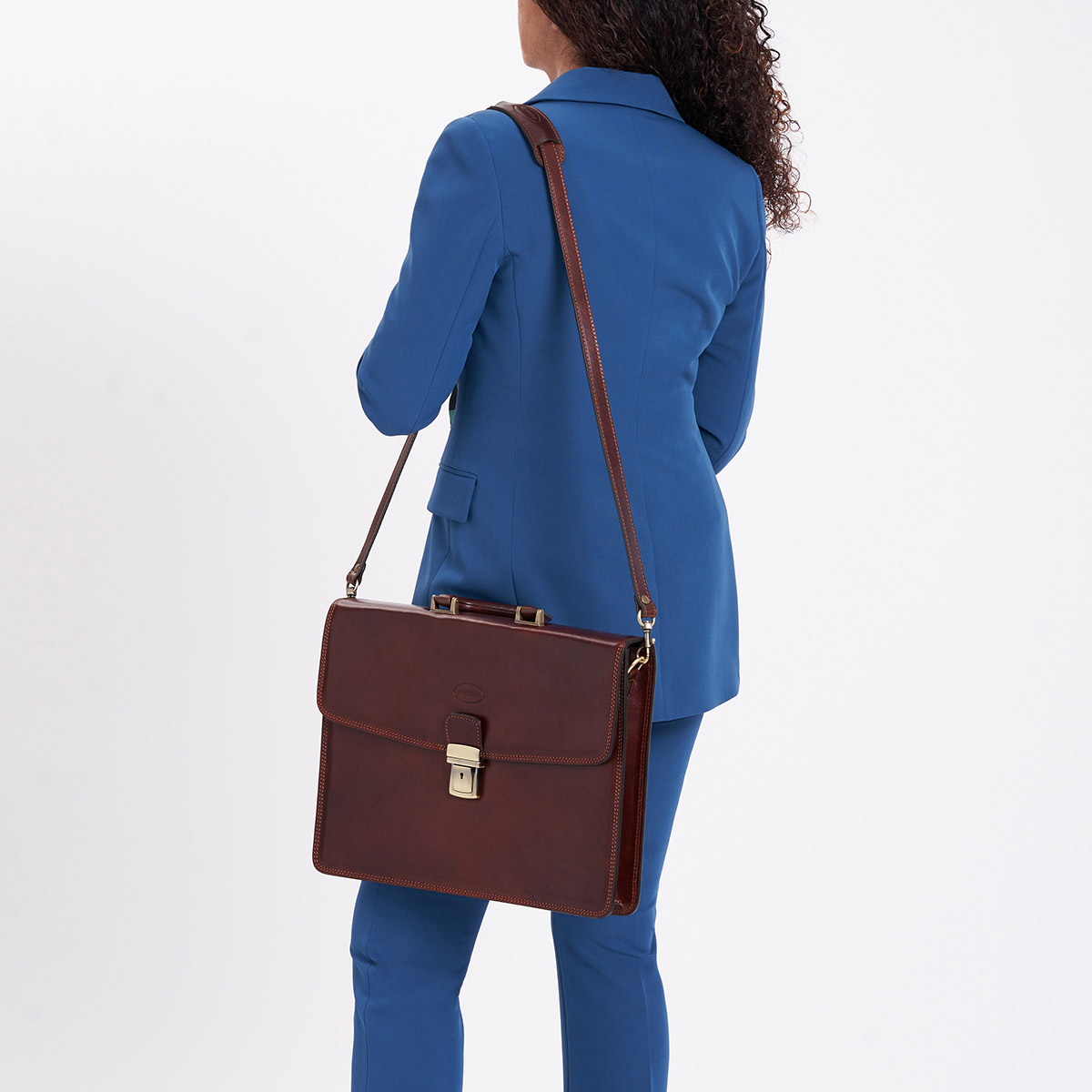 Cartable en cuir Manfredi – Image 4