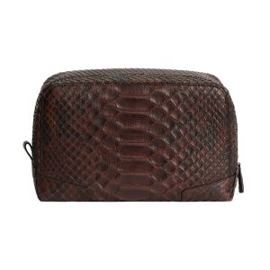 Trousse de toilette en peau de python Eclisse