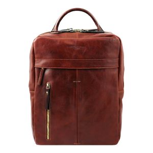 Sac à dos en cuir Cuoieria