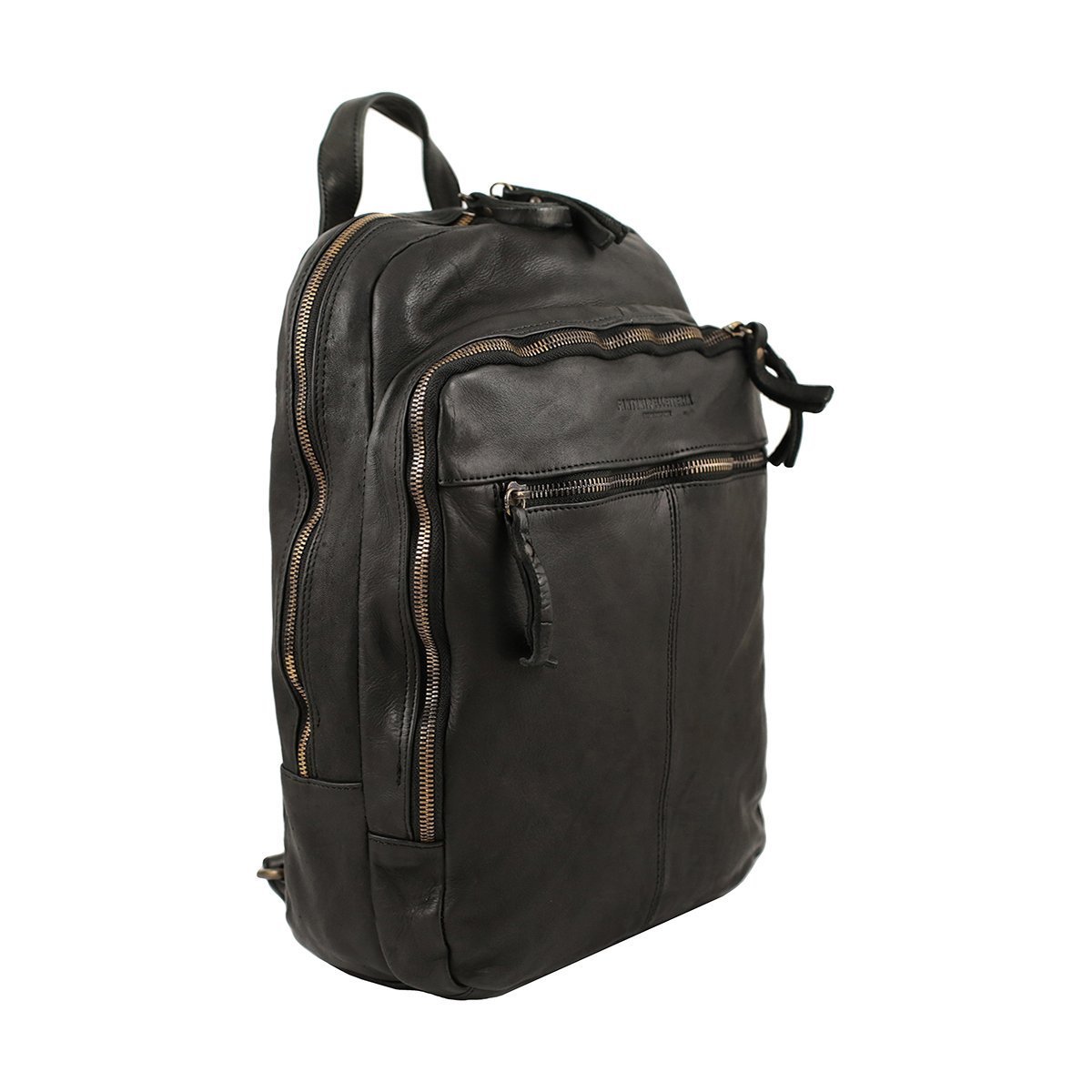 Grand sac à dos en cuir lavé Milano – Image 4