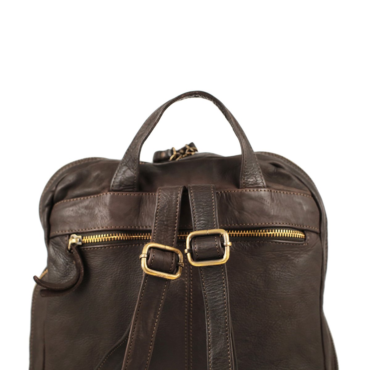 Grand sac à dos en cuir lavé Milano – Image 5