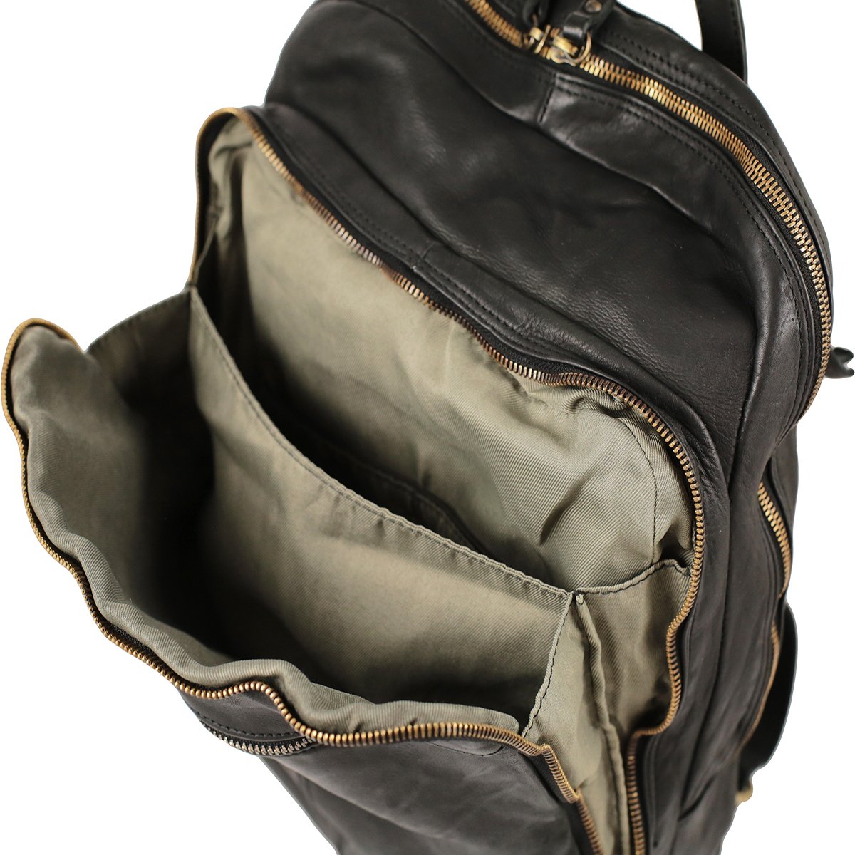 Grand sac à dos en cuir lavé Milano – Image 6