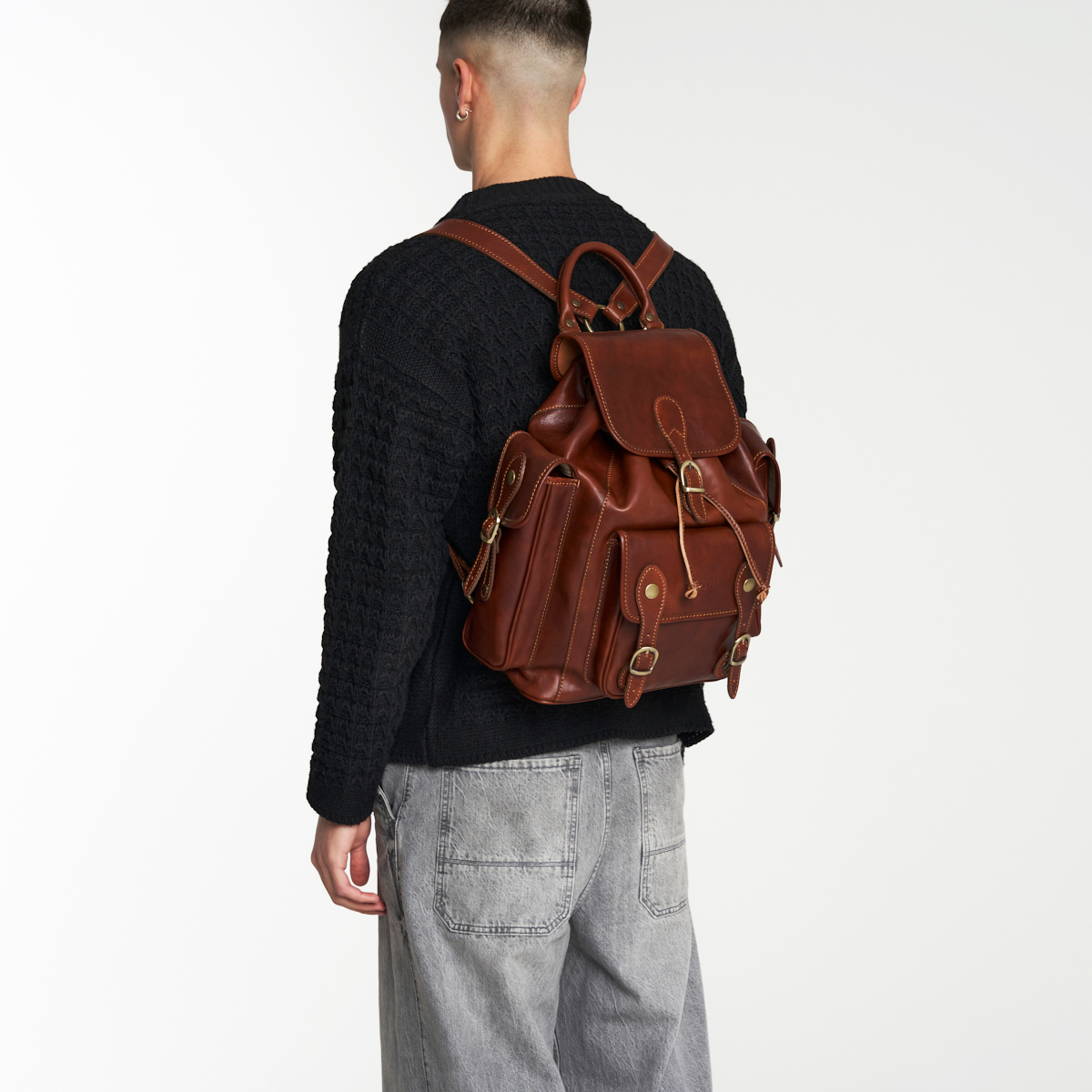 Sac à dos en cuir Firenze – Image 3