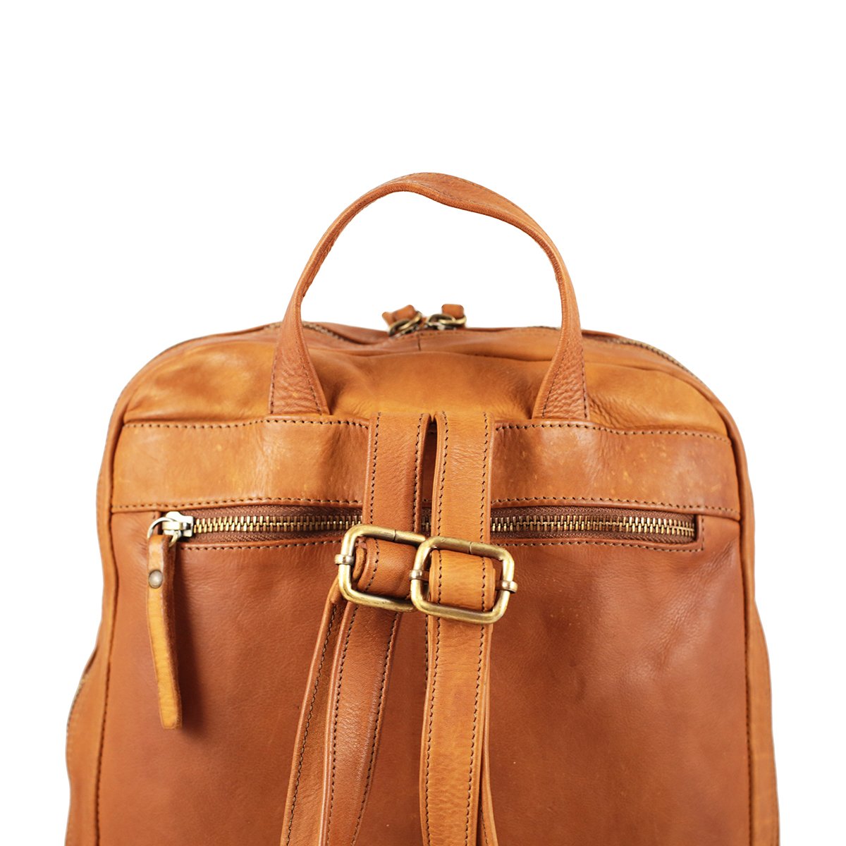 Grand sac à dos en cuir lavé Milano – Image 6