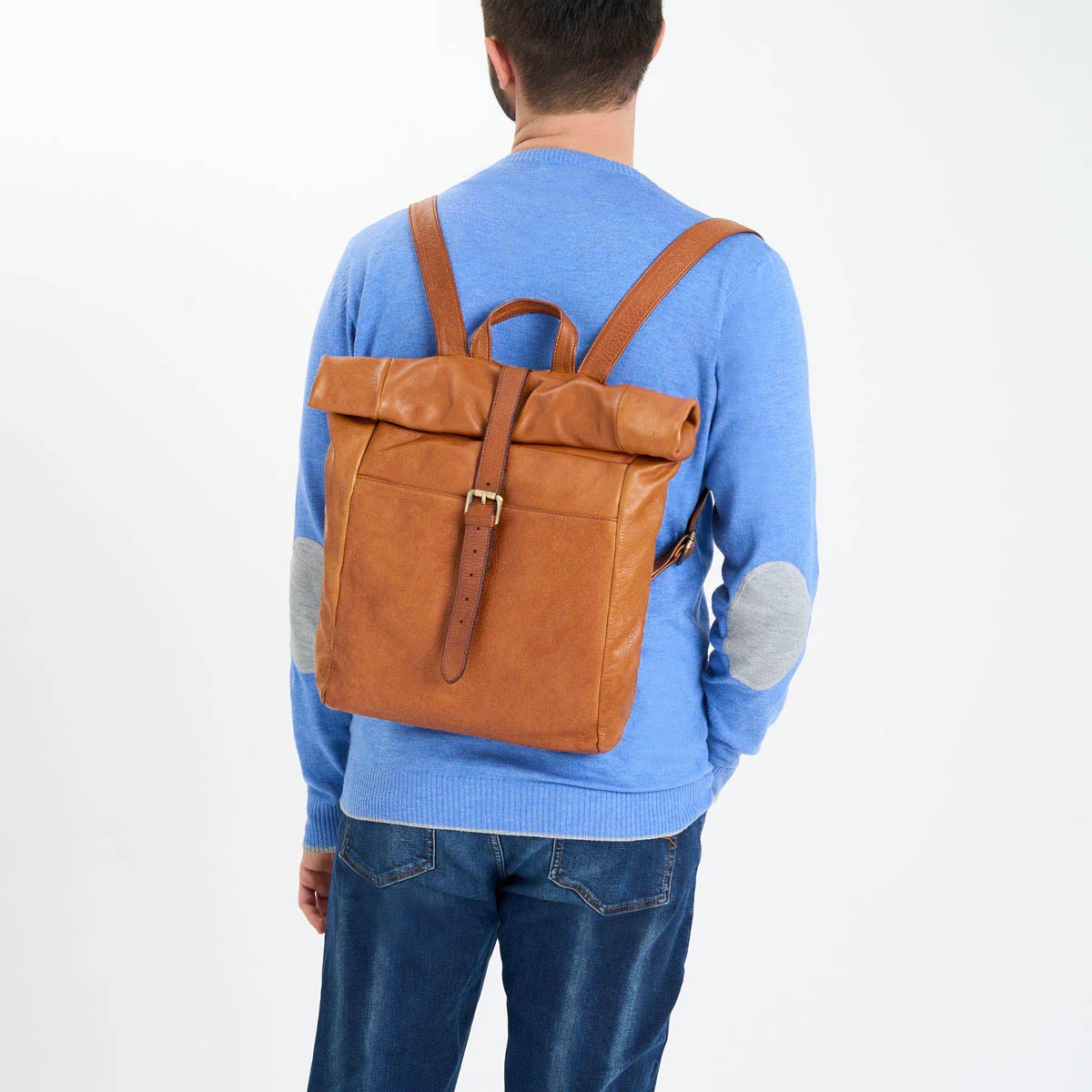 Grand sac à dos en cuir lavé Torino – Image 4