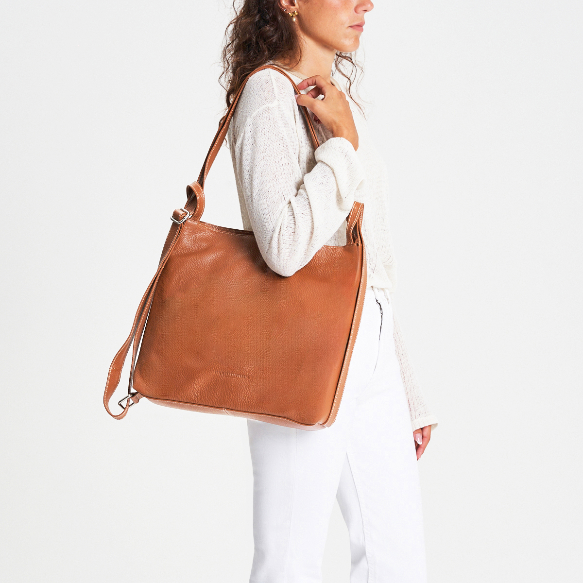 Sac en cuir convertible en sac à dos Alice – Image 3