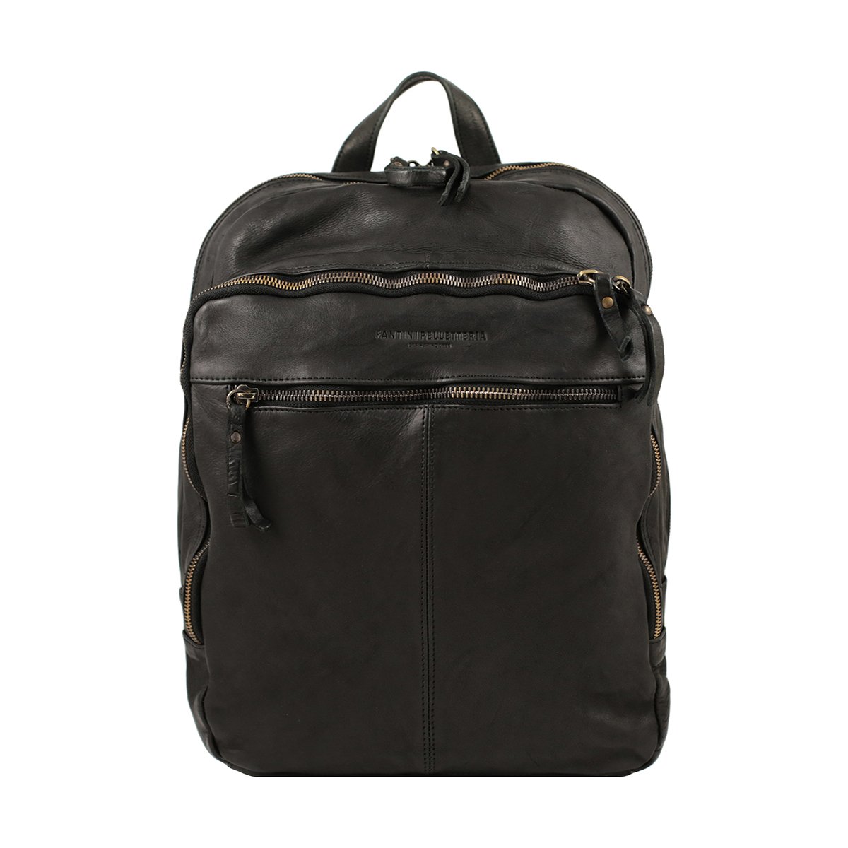 Grand sac à dos en cuir lavé Milano – Image 2