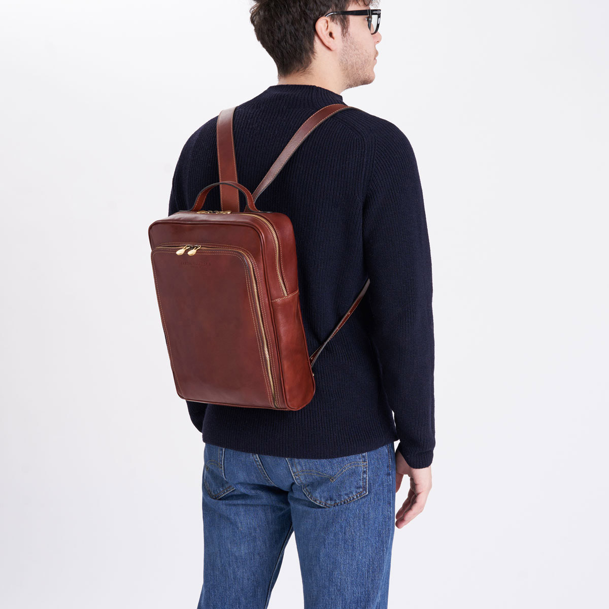 Sac a dos en cuir Tuscany – Image 3