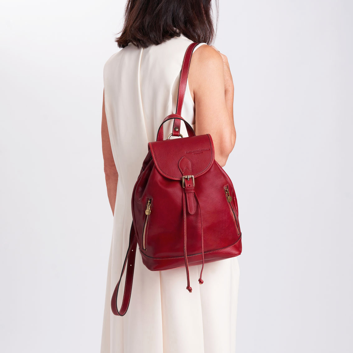 Grand sac à dos en cuir Toscana – Image 3