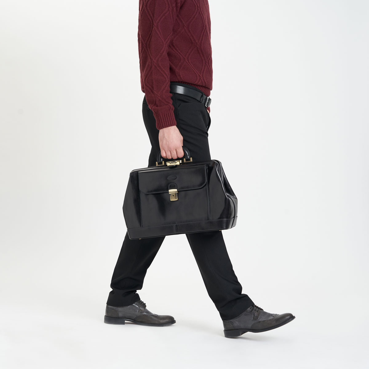 Sacoche médecin en cuir Tuscany – Image 3