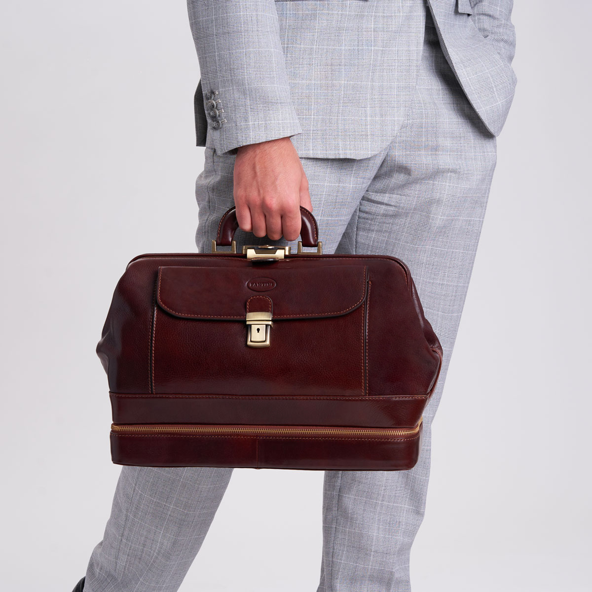 Sacoche médecin en cuir Malpighi – Image 3