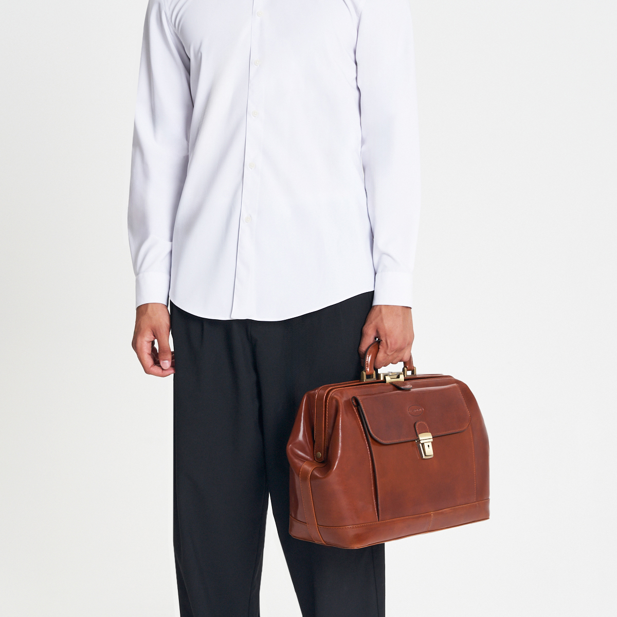 Sacoche médecin en cuir Tuscany – Image 3