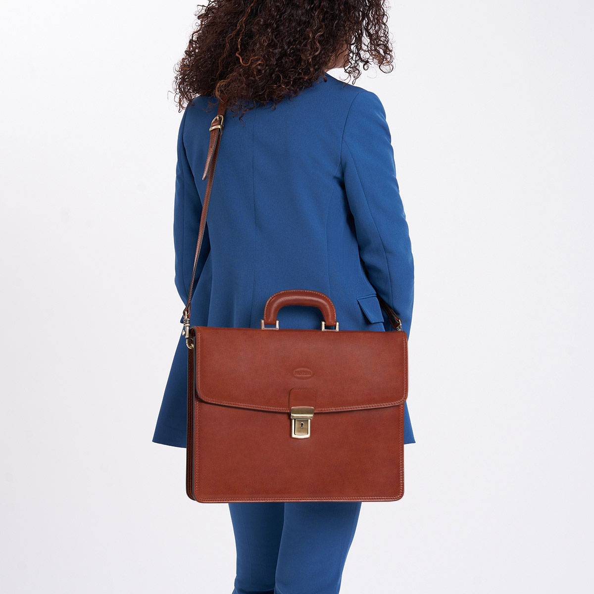 Cartable en cuir Manfredi – Image 4