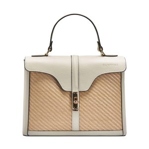 Sac à main en cuir et raphia Flora