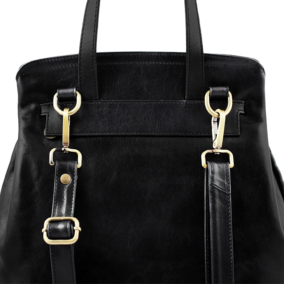 Sac en cuir convertible en sac à dos Isabel – Image 4