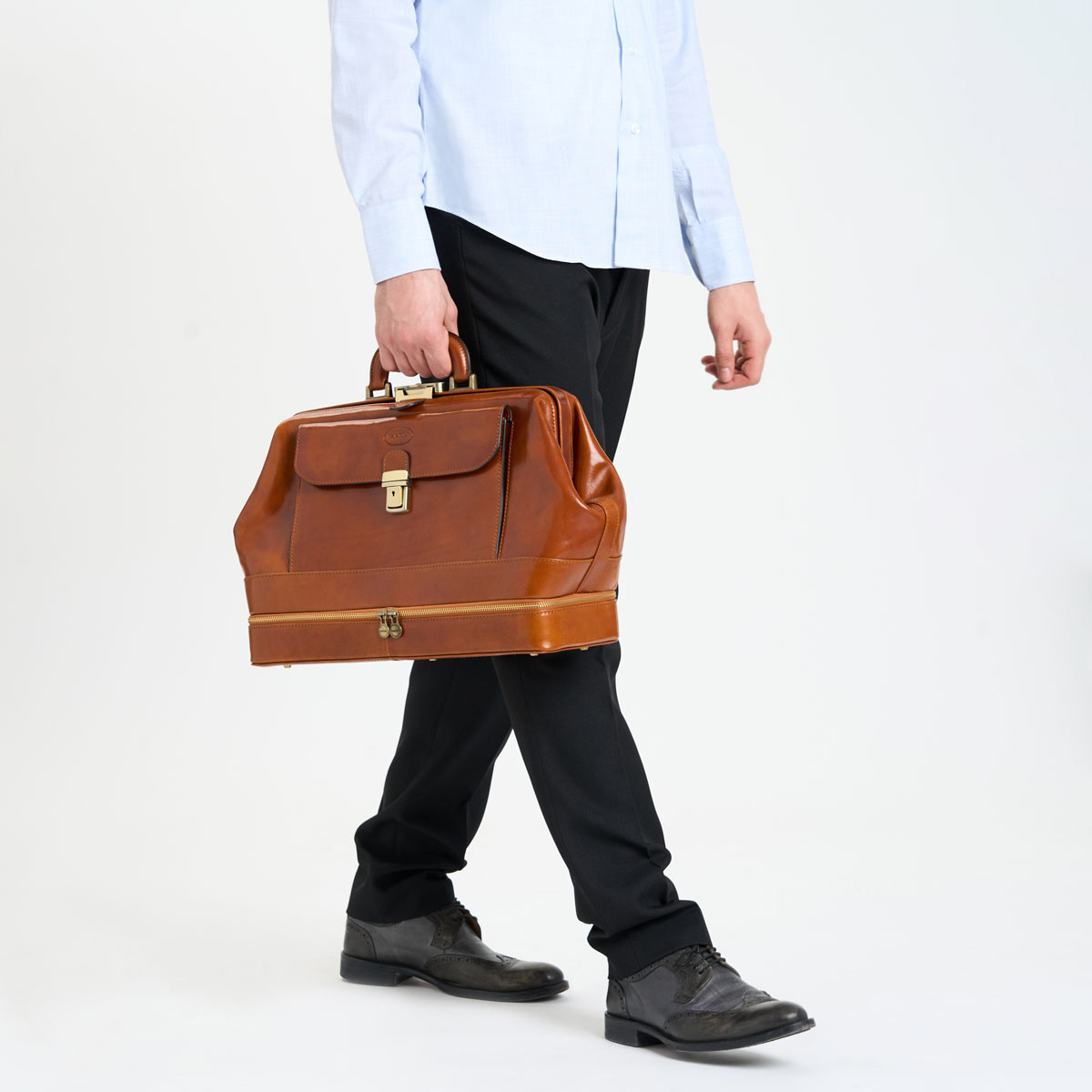 Sacoche médecin en cuir Malpighi – Image 3