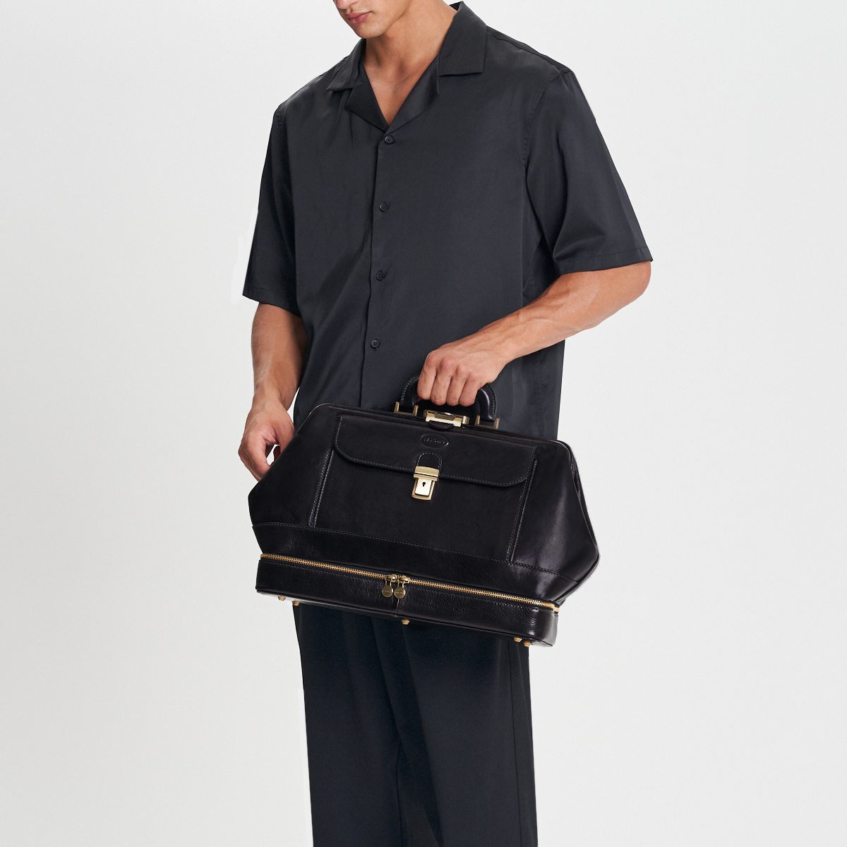 Sacoche médecin en cuir Malpighi – Image 3