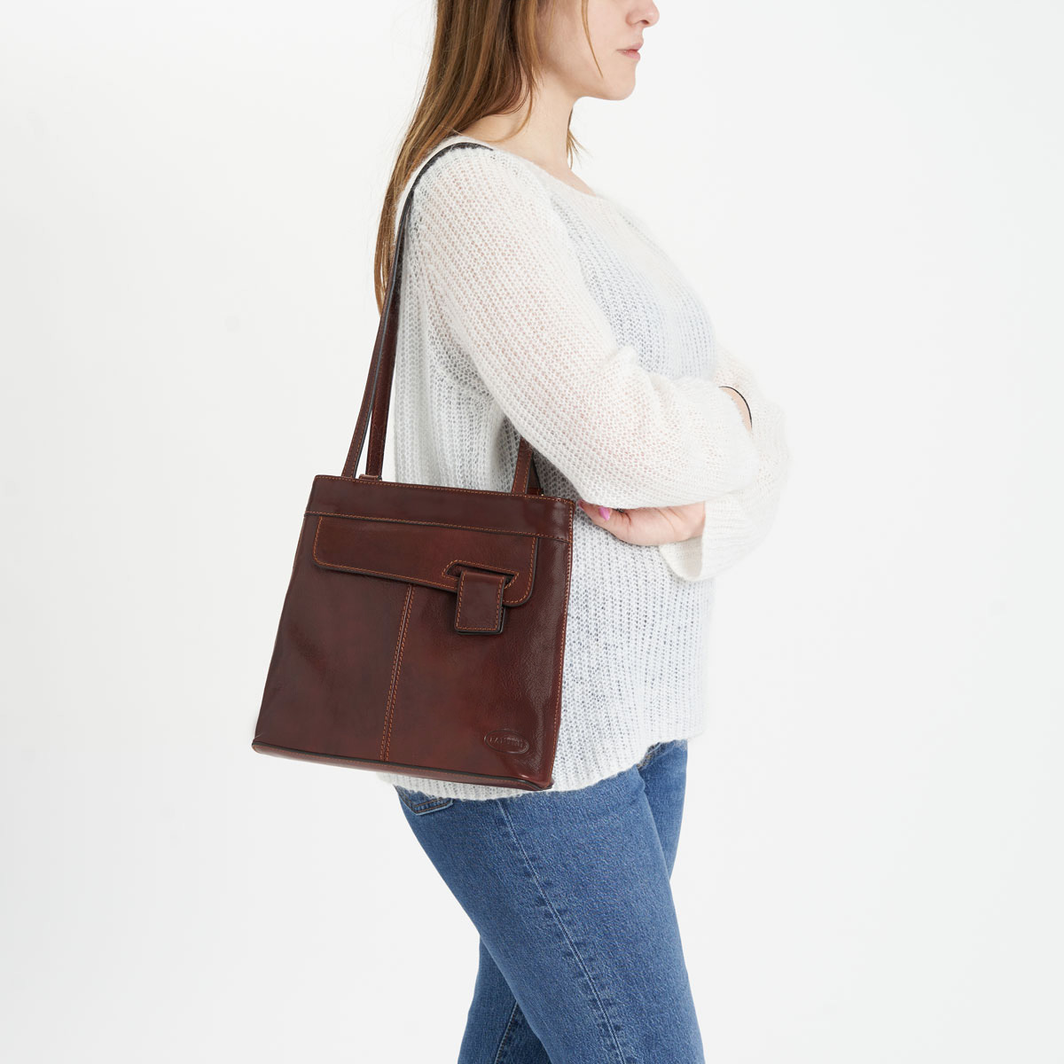 Sac en cuir convertible en sac à dos Noemi – Image 3