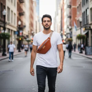 Sac Banane Homme en Toile de Coton Personnalisée