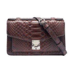 Sac en peau de python Cimelia