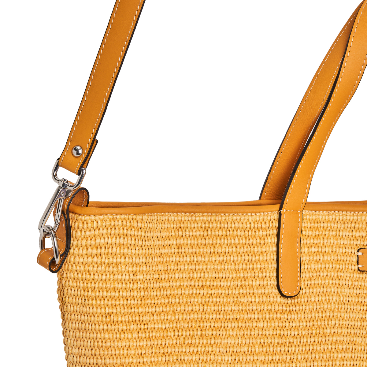 Sac en cuir et raphia Margaret – Image 7