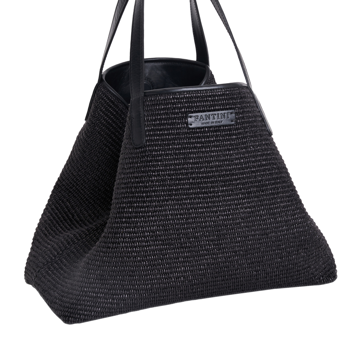 Sac en cuir et raphia Margaret – Image 6